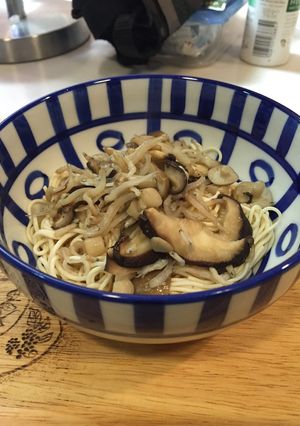 キノコとちりめんじゃこの卵そうめん-レシピのメイン写真