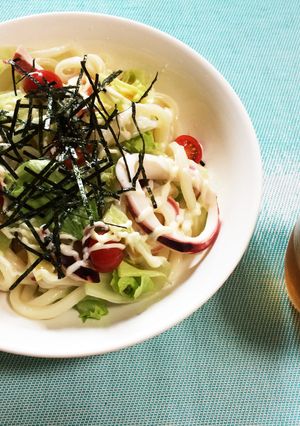 残り物でサラダうどん-レシピのメイン写真