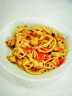 トマトとツナとナスのパスタ♡-レシピのメイン写真