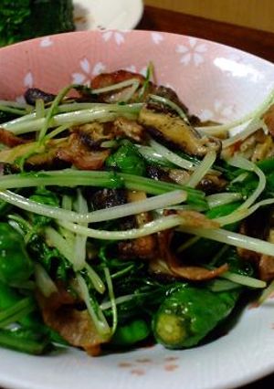 水菜の炒め物-レシピのメイン写真