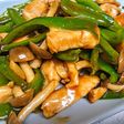胸肉でチンジャオロース