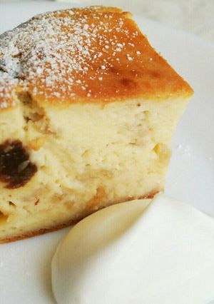 ラムレーズン入りのバナナチーズケーキ-レシピのメイン写真
