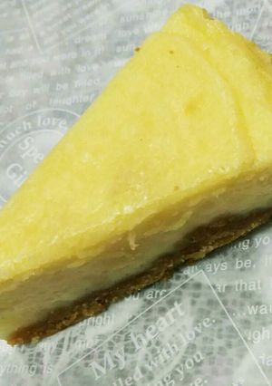 混ぜて焼くだけ！簡単レアチーズケーキ-レシピのメイン写真