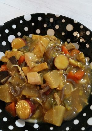 夕べの味噌汁♢カレーうどんランチに♪-レシピのメイン写真