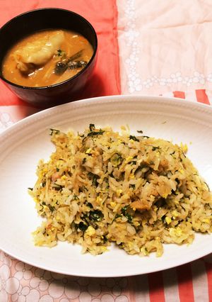 簡単！休日の昼ごはんは葉残り物をリメイク-レシピのメイン写真