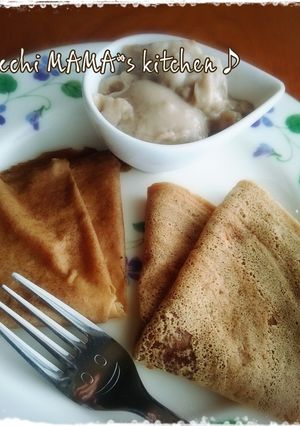 ＊カフェオレ＊クレープ＆クリーム-レシピのメイン写真