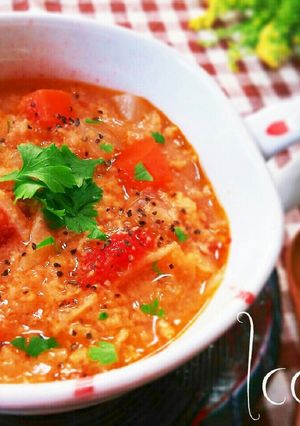 切り干し大根とチーズパン粉の食べるスープ-レシピのメイン写真