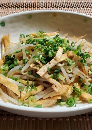 もやしと油揚げの炒め-レシピのメイン写真