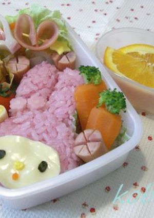 マイメロディー弁当♪（キャラ弁）-レシピのメイン写真