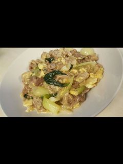 チンゲン菜と豚こまのトロトロ中華炒め-レシピのメイン写真