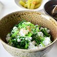 セリご飯♪ 水切りがポイント!