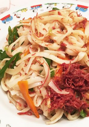 コンビーフ焼うどん-レシピのメイン写真