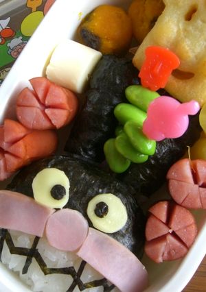 幼稚園弁当✿バイキンマン-レシピのメイン写真