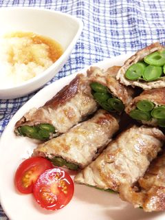 我が家のおつまみ♪豚肉のいんげん巻き-レシピのメイン写真