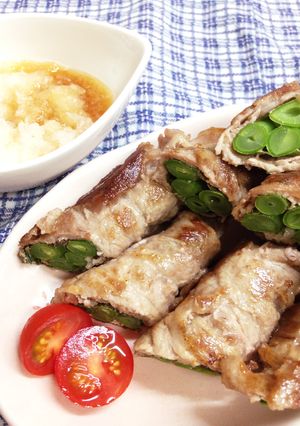 我が家のおつまみ♪豚肉のいんげん巻き-レシピのメイン写真