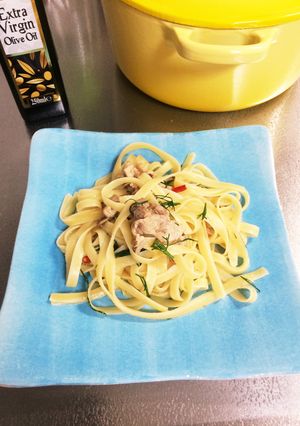 豚肉とディルのペペロンチーノ-レシピのメイン写真
