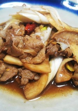 豚肉とエリンギの生姜バルサミコ醤油-レシピのメイン写真