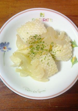 冷凍いかと玉葱 塩とレモン炒め-レシピのメイン写真