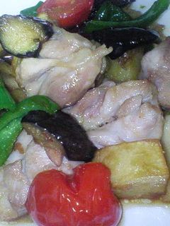 夏野菜と鶏もも肉の甘辛炒め-レシピのメイン写真