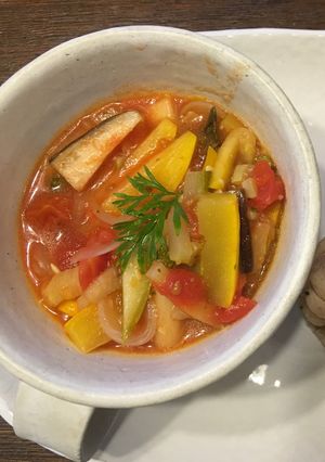 ラタトゥイユ風夏野菜のスープ-レシピのメイン写真
