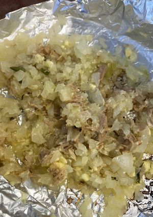 玉ねぎとツナのホイル焼き マヨネーズ-レシピのメイン写真