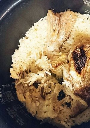 鯛の塩焼きで簡単鯛めし-レシピのメイン写真