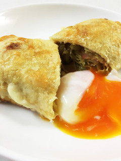 カレー味キャベツの油揚げの袋チーズ焼き♡-レシピのメイン写真