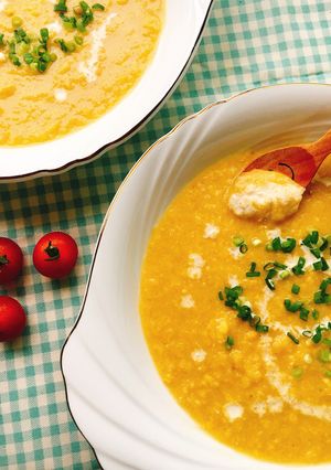 甘くて濃厚生とうもろこしと鶏出汁のスープ-レシピのメイン写真