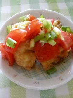 揚げ餃子のフレッシュトマトソース-レシピのメイン写真