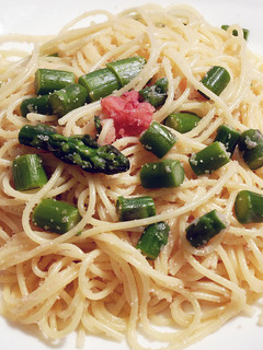 簡単!たらことアスパラのスパゲッティ-レシピのメイン写真