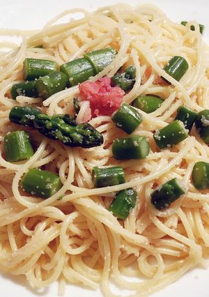 簡単！たらことアスパラのスパゲッティ-レシピのメイン写真