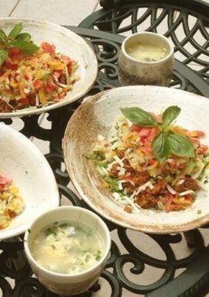 夏野菜たっぷり 時短タコライス-レシピのメイン写真