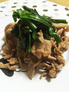 【簡単】豚ニラ炒め-レシピのメイン写真