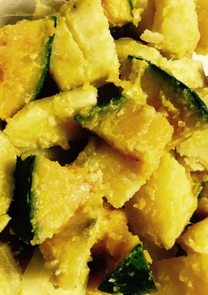 レンジでチン かぼちゃと安納芋の温野菜-レシピのメイン写真