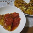 じゃが芋入りスモークチーズのオムレツ