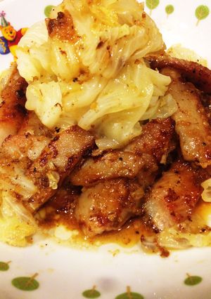 豚トロ焼きニンニクのソース-レシピのメイン写真