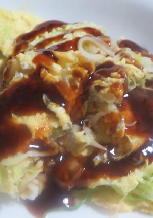 キャベツオムレツ（一銭洋食風）-レシピのメイン写真