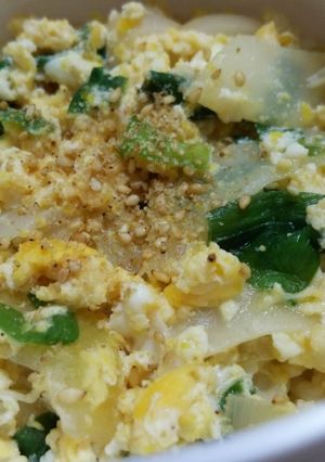 オイスターソースdeニラ玉*玉*丼☆弁当-レシピのメイン写真