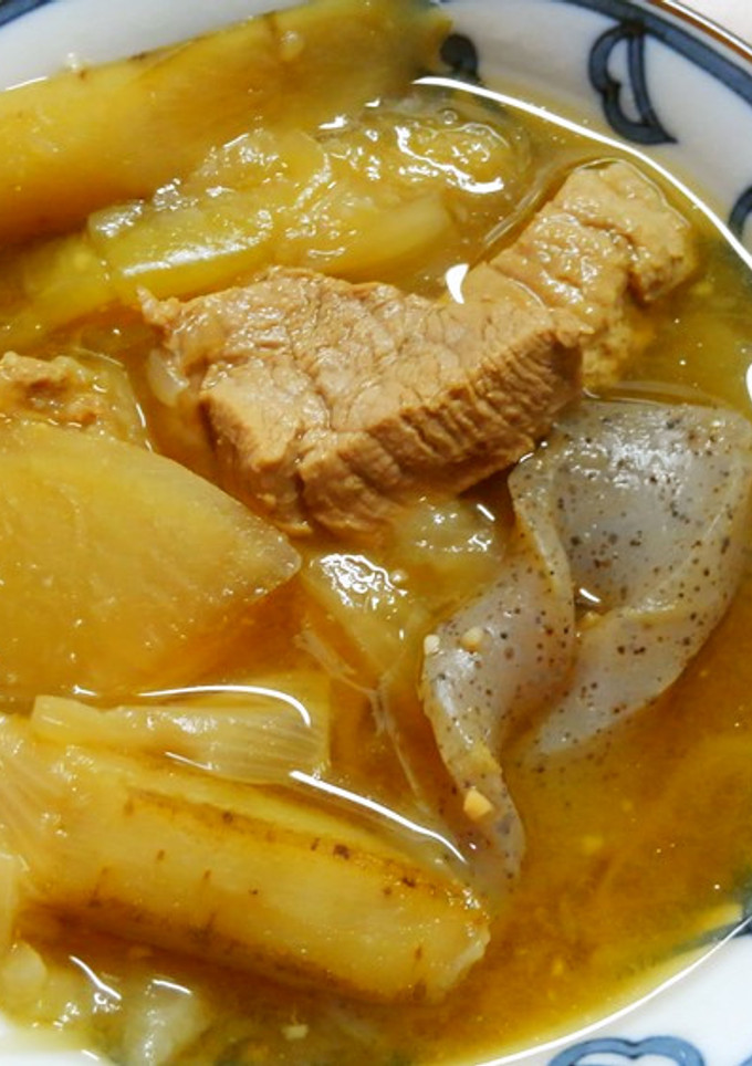 簡単！和食に♪豚肉と大根と蒟蒻の煮物＊ﾟ-レシピのメイン写真