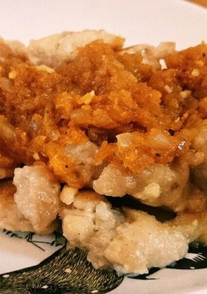 鶏肉の玉ねぎ&人参ソース-レシピのメイン写真