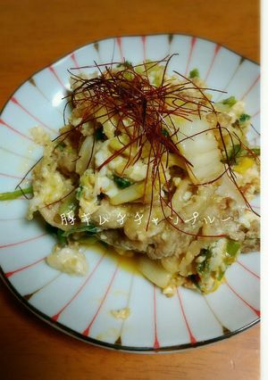 ぱぱっと！むちゃうま！豚キムちゃんぷるー-レシピのメイン写真