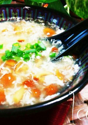 超低カロリー♪なめこと卵白の中華風スープ-レシピのメイン写真