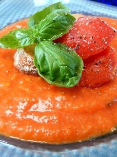 水なしで作る食べるトマトスープ-レシピのメイン写真