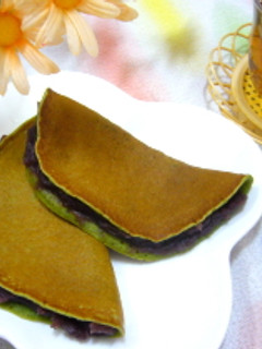 青汁健康もちもちどら焼き-レシピのメイン写真