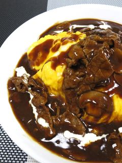 【自慢の味】ビーフシチューオムライス♪-レシピのメイン写真