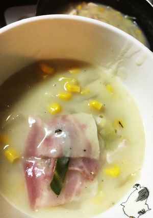 朝食に！キャベツとベーコンのシチュー-レシピのメイン写真