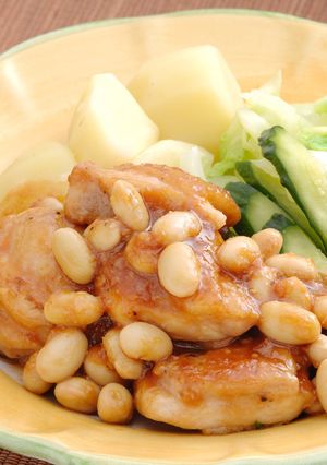 大豆入り鶏肉とじゃがいものおかずサラダ-レシピのメイン写真