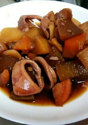 いかと野菜の適当簡単煮物♪-レシピのメイン写真