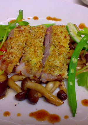 |||　豚肉の香草パン粉焼き　|||-レシピのメイン写真
