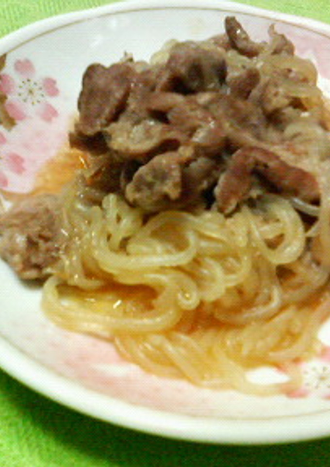 豚薄切り肉としらたきで♡中華豆板醤炒め♡-レシピのメイン写真